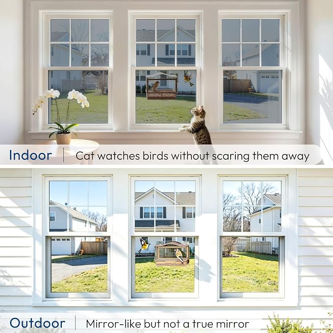 rabbitgoo Window Privacy Film One Way, 35.4" x 78.7", Heat Sun Blocking Anti UV - Image 9
