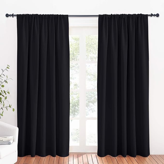 RYB HOME Blackout Curtains for Bedroom Living Room Nursery 72 inches Long | by RYBHOME