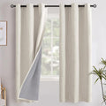 YoungsTex Linen Blackout Curtains 63 Inch Length by YoungsTex