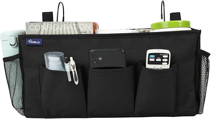 Surblue Bedside Organizer with Hook Bedside Caddy Hanging Storage Bag with by SURBLUE
