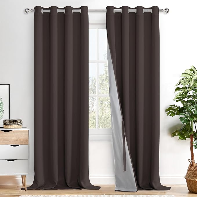 XWZO 100% Blackout Curtain Panels by XWZO