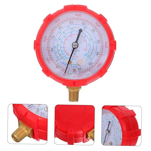 AKOOSY Automotive Gauge Set Multi Compatible Air Conditioning Pressure Monitoring Tool with Recharge Measuring Hose for Efficient Vehicle Repair and Maintenance