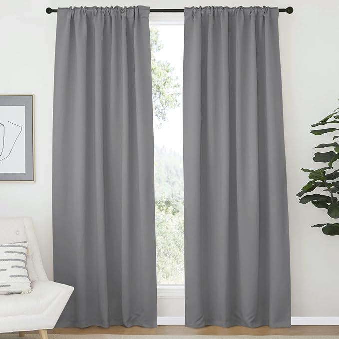 NICETOWN Bedroom Blackout Draperies and Window Treatment- 52 Width X 72 Length - Image 2