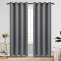 COSVIYA Grommet Room Darkening Grey/Gray Curtains 84 inch Long by COSVIYA