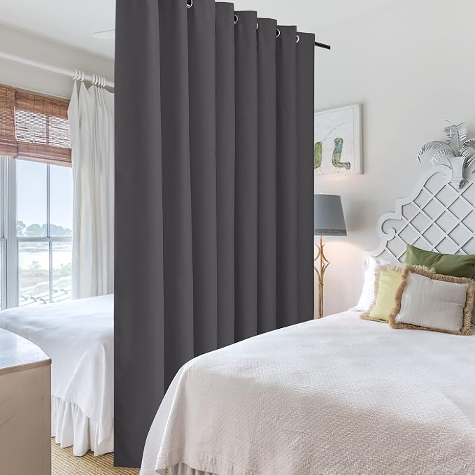 RYB HOME Gift Gray Room Divider Screen Partition - Image 4