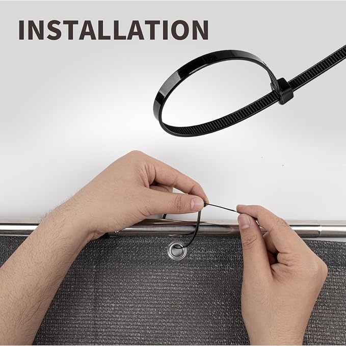 LOVE STORY Custom Size 3.3'x43' Balcony Privacy Screen Cover, Dark Grey | HDPE - Image 7