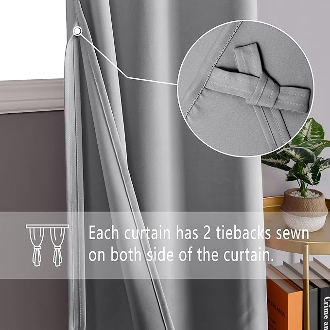 DWCN Blackout Short Curtains for Bedroom - Image 2