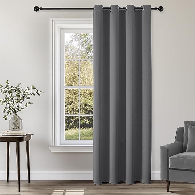 ChrisDowa Blackout Curtains Door Curtain Doorway Closet Drapes, 1 Panel | 52W x by ChrisDowa