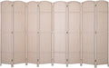 Room Divider 8 Panel 5.6 FT Tall Privacy Screen Waterproof Wood Frame Partition by PayLessHere