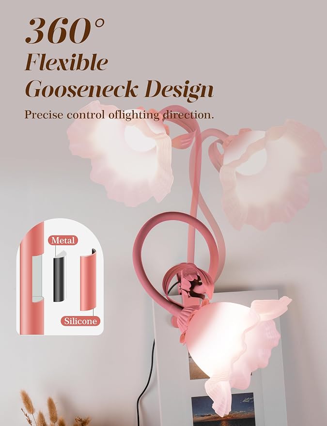 Flower Clip On Desk Lamp for Home and Dorm - Image 4