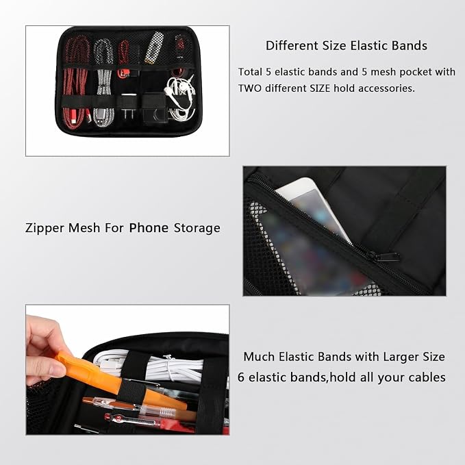 MATEIN Electronics Organizer Travel Case, Cable Organizer Bag, Gifts - Image 4