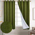 Diraysid 100% Blackout Curtains Olive Green Linen Curtains by Diraysid%2C+refresh+your+life