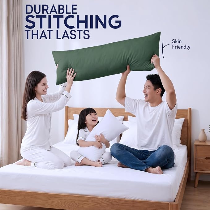 DOWNCOOL Large Body Pillow Insert- Breathable Full Body Pillow - Image 6