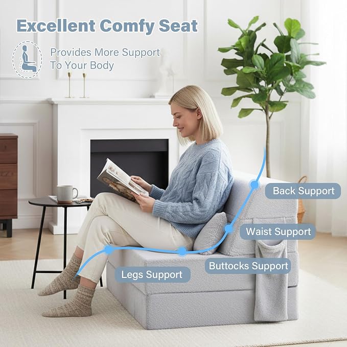 Convertible Folding Sofa Bed Single Size - Image 3