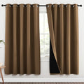 NICETOWN 100% Blackout Window Curtain Panels, 2 Pieces, 70-inch Wide Per Panel by NICETOWN