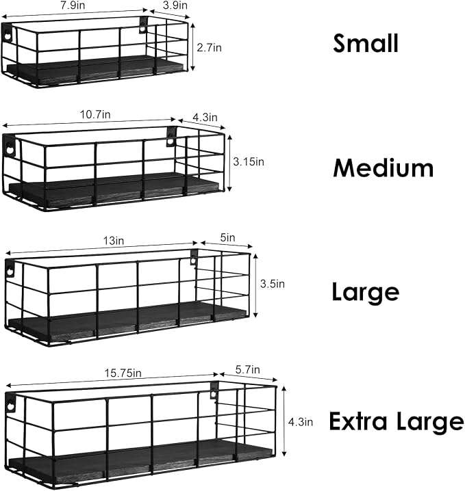 Fixwal Wire Frame Floating Shelves - Image 3