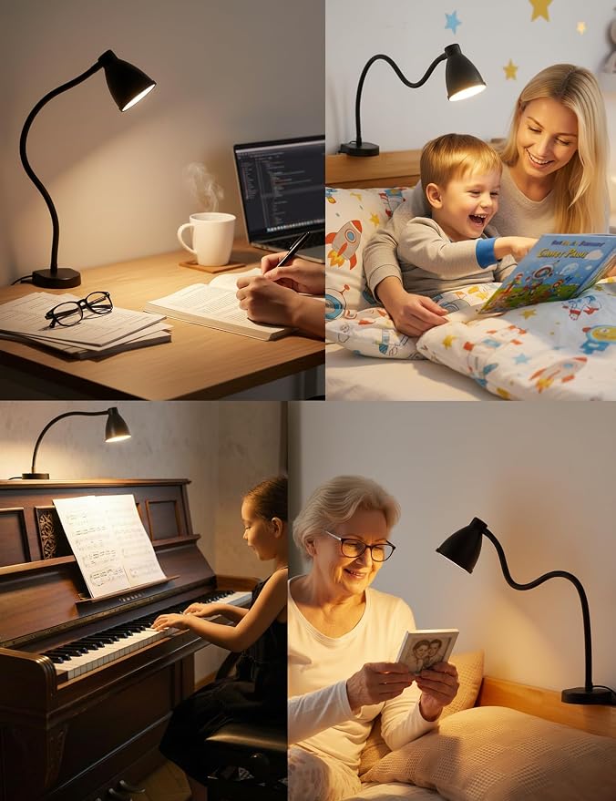 BOHON No Install Bedside Reading Light, Clip-Free Wall Mounted Lamp Black | 5 - Image 8