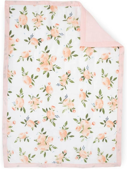 Little Unicorn Toddler Bedding 3-Piece Set | Super Soft & Breathable Muslin Fabric | for Convertible Cribs & Toddler Beds (Watercolor Roses Grande)