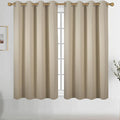 Diraysid Beige Grommet Blackout Curtains by Diraysid%2C+refresh+your+life