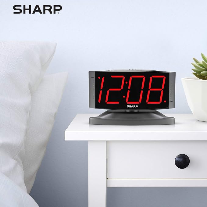 Sharp Outlet-Powered Alarm Clock - Image 5