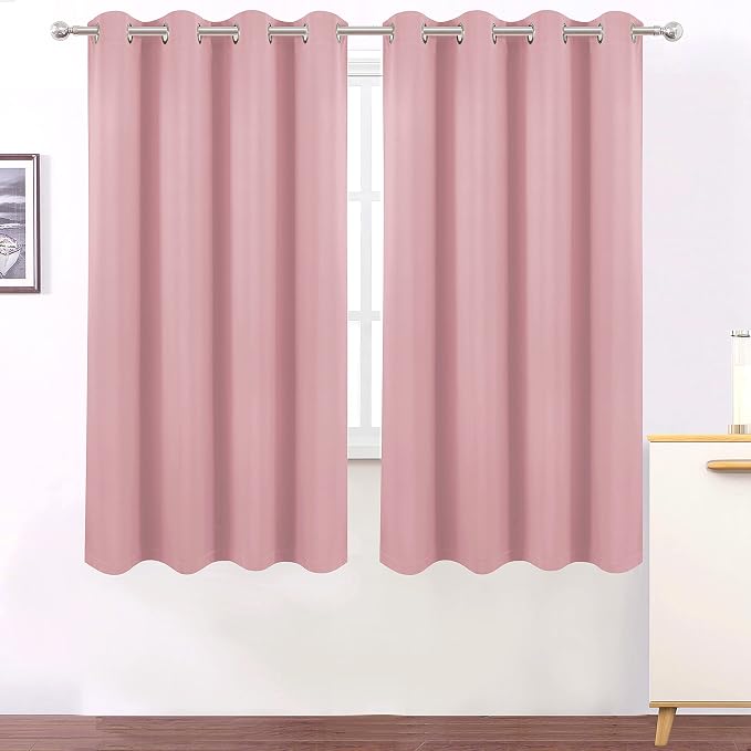 Total Blackout Pink Curtains - Image 2