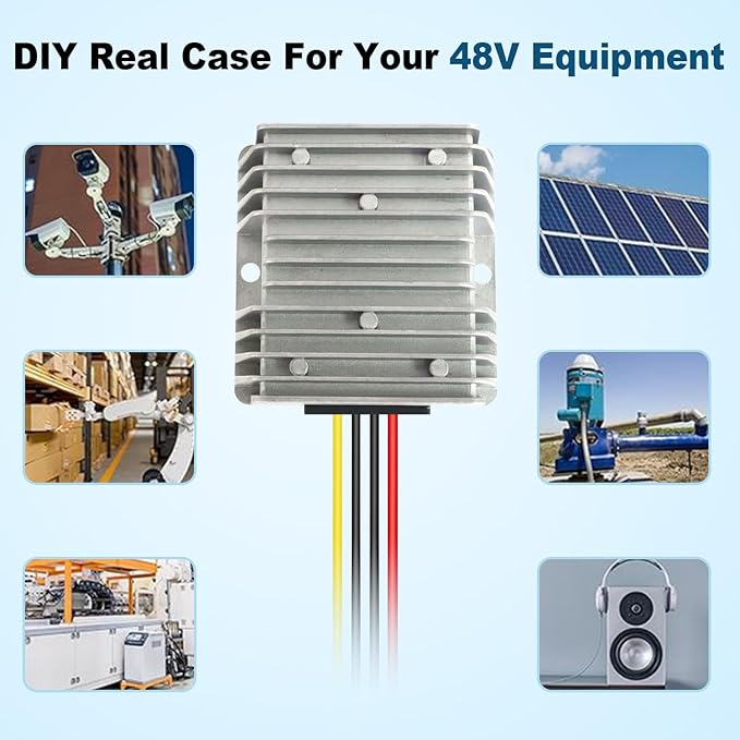 36V 48V to 12V Step Down Converter 35V~60V to 12V Module 8A Buck Converter Step Down Voltage Regulator Reducer