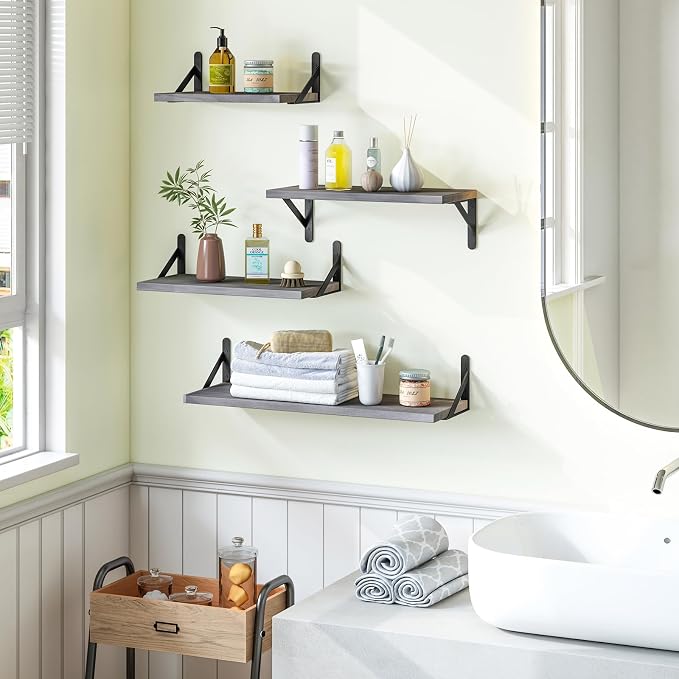 YGEOMER 4 Different Sizes Floating Shelves - Image 7