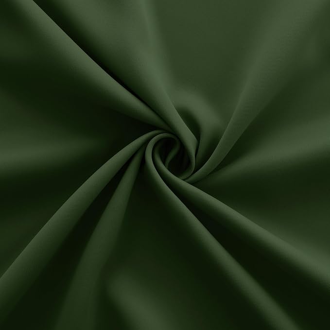 KOUFALL Forest Green Blackout Curtains, 52 x 90 Inches Long, Grommet Thermal - Image 8