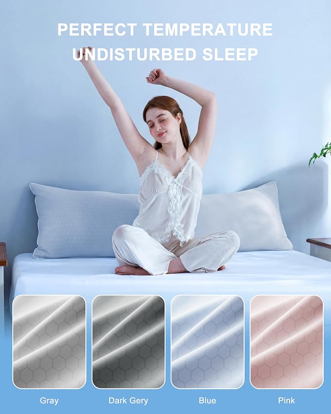 YZ HOME Cooling Body Pillow for Adults, Cold Touch Fabric | Body Pillow for - Image 8
