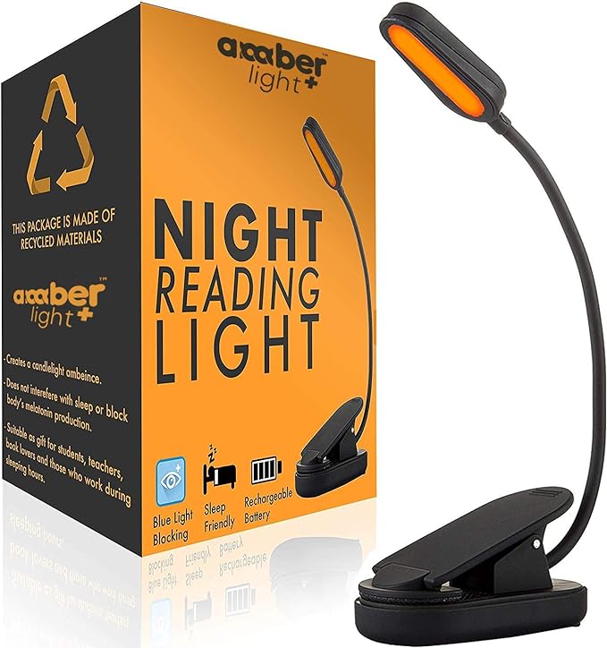 Giftable Amber Book Light by Unknown