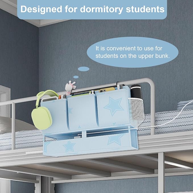 Bedside Caddy Organizer, Dual-Purpose Bedside Storage - Image 2