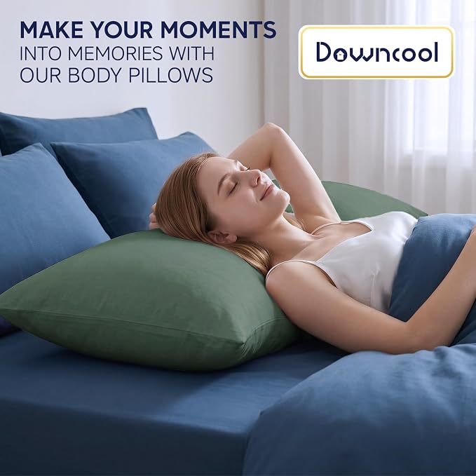 DOWNCOOL Large Body Pillow Insert- Breathable Full Body Pillow - Image 4