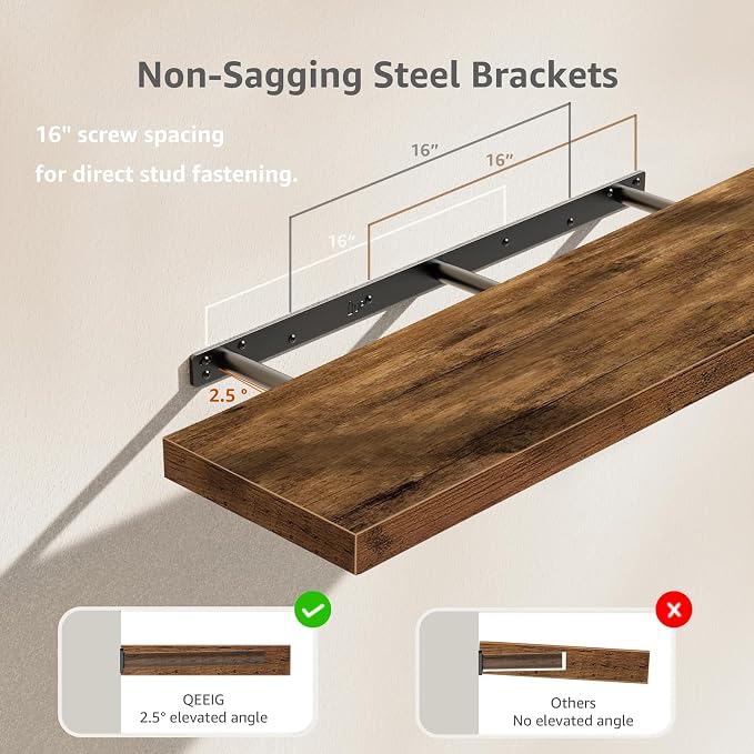 QEEIG Floating Shelves for Wall 31.5" Long - Image 4