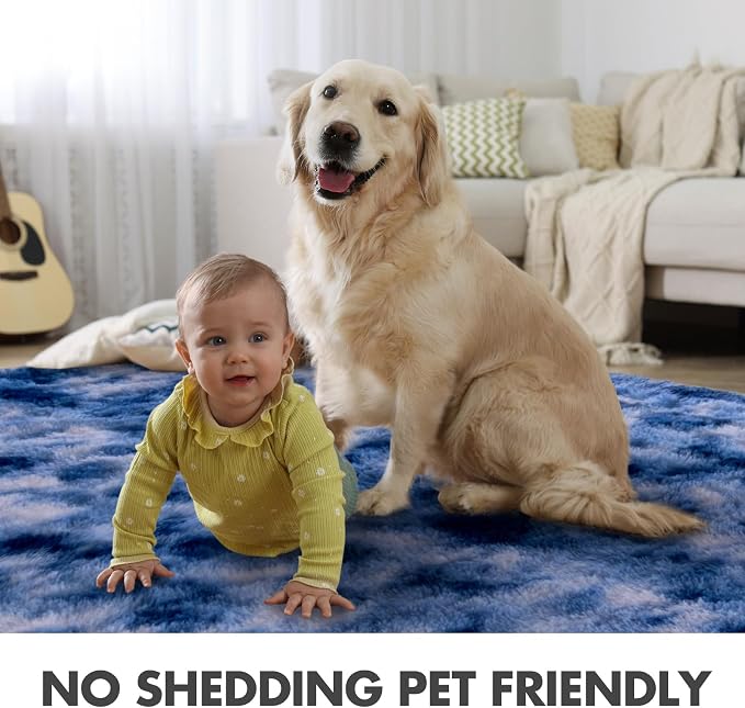 8x10 Ft Extra Large Shag Rugs for Living Room, Ultra Soft Fluffy Furry Area - Image 5