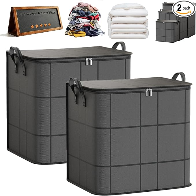 180L Spacious Moving Storage Bin by Unknown
