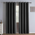 IGEMAEVE Blackout Curtains for Bedroom Grommets Dark Grey 52" W x 84" L | by IGEMAEVE