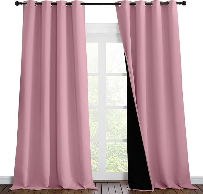 NICETOWN 100% Blackout Blinds, 52 inches x 102 inches, Laundry Room Decor by NICETOWN