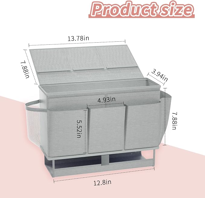 Bedside Caddy Organizer, Bed Caddy - Image 2