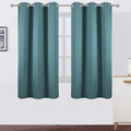 Sea Teal Thermal Blackout Curtains/38 x 63 Inch/Set of 2 Panels Room Darkening by Lemomo