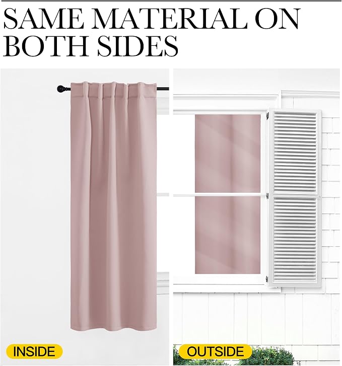 NICETOWN Bedroom Blackout Curtain Panels - Image 6