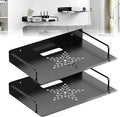 Floating Shelves for Projector, Metal Wifi Router Shelf, Cable Box Wall Mount, Dvd Player Shelf, Wall Mounted Floating Stand/Holder-2pcs