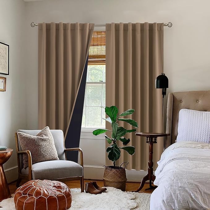 BGment 100% Room Darkening Thermal Insulated Blackout Curtains 72 Inches Long - Image 9