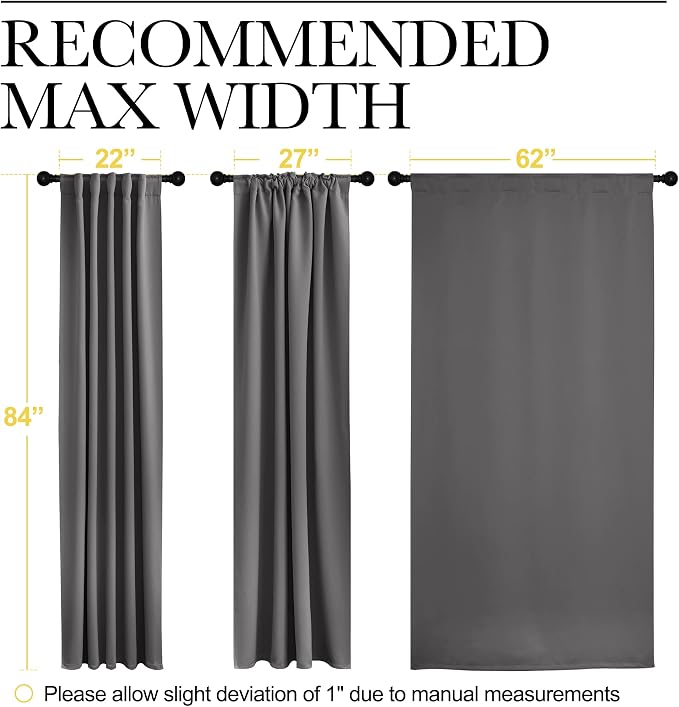NICETOWN Blackout Curtain Panels Window Draperies - Image 7