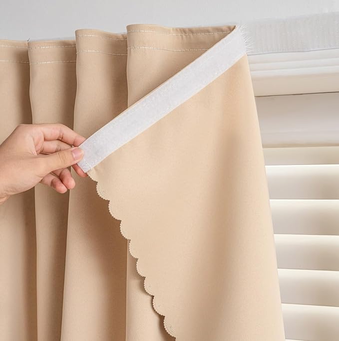 Magic Tape Stick on Curtains by gonnrly
