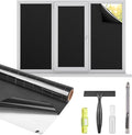 Kromapolis Blackout Film, Total Privacy & Room Darkening, 45.2'' x 393.7'' | by Kromapolis