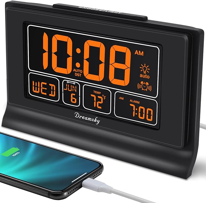 DreamSky Alarm Clocks for Bedrooms by DreamSky