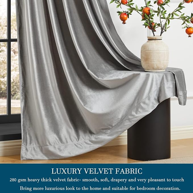 PRIMROSE Light Grey Curtains 90 inch - Image 4
