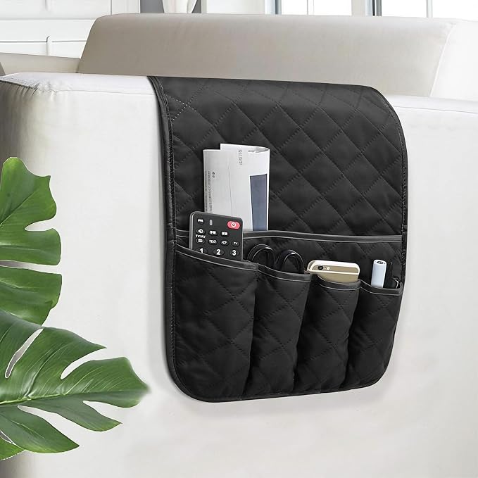 Armchair Caddy for Recliner, Non Slip Sofa Arm Organizer, Couch Side Storage by AUVCAS