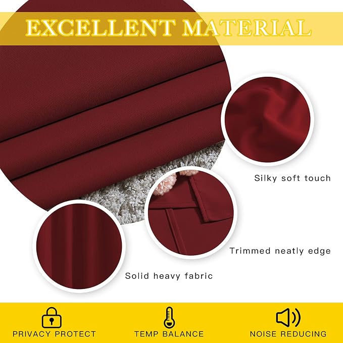 NICETOWN Glass Door Curtain for Windows, Extra Wide Thermal Insulated Curtain - Image 5