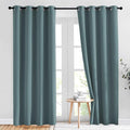 NICETOWN Blackout Greyish Blue Curtains & Drapes by NICETOWN